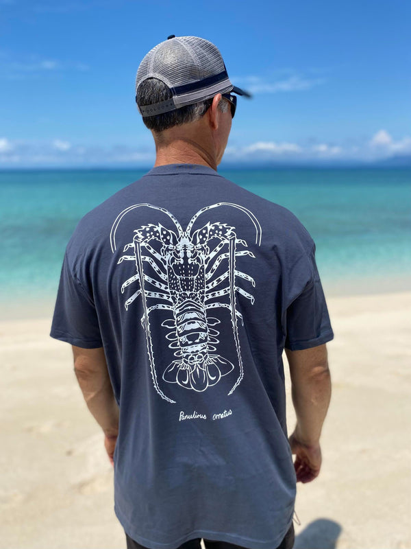 crayfish t-shirt. Hand printed. 100% cotton. Sea Creature collection.