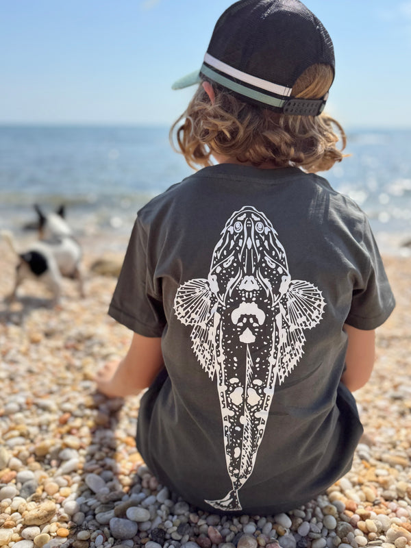 NEW Kids Flathead Cotton T-shirt - Charcoal