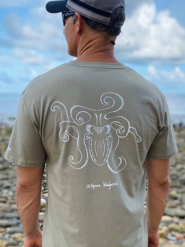 Octopus T-shirt - Brown