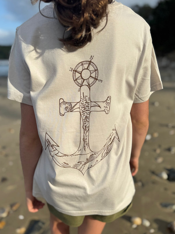 NEW Kids Anchor Cotton T-shirt - Bone