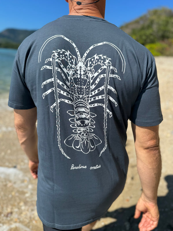 Crayfish Cotton T-shirt - Petrol Blue