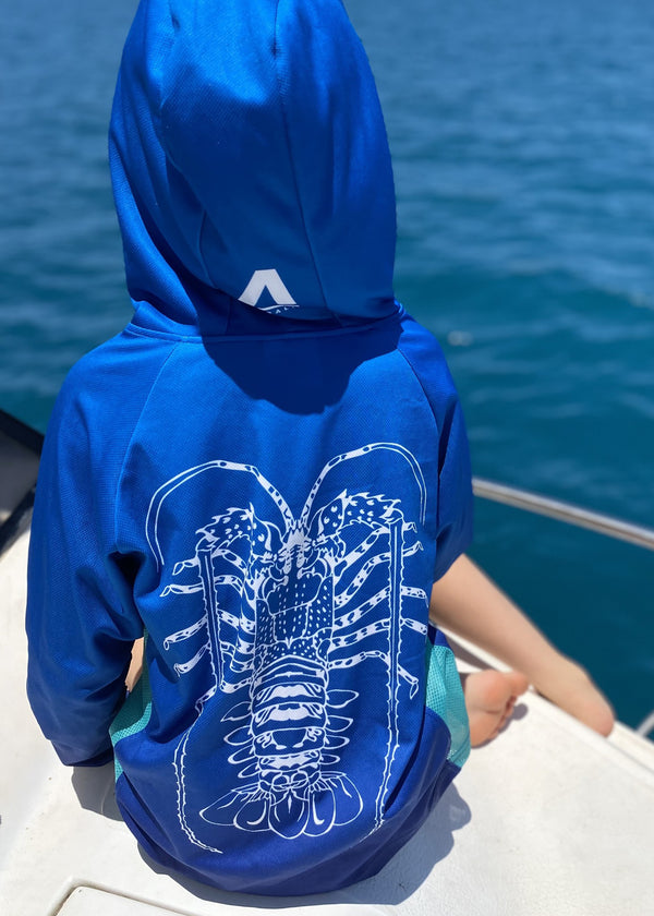 Kids Fishing Shirt with Hood - Crayfish