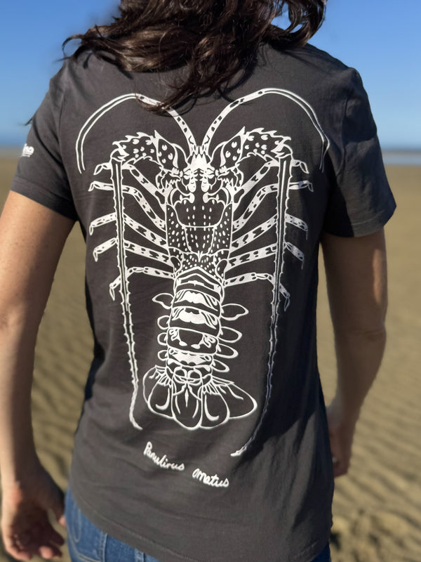 NEW Crayfish Ladie's Cotton T-shirt - Faded Black