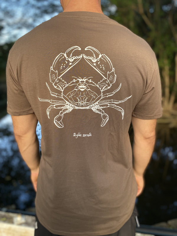 Mud Crab Cotton T-shirt - Walnut Brown