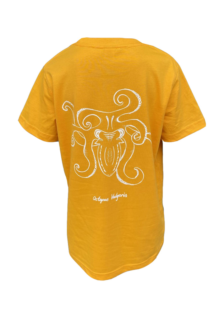 Octopus, Sea Creatures collection. Bright yellow.