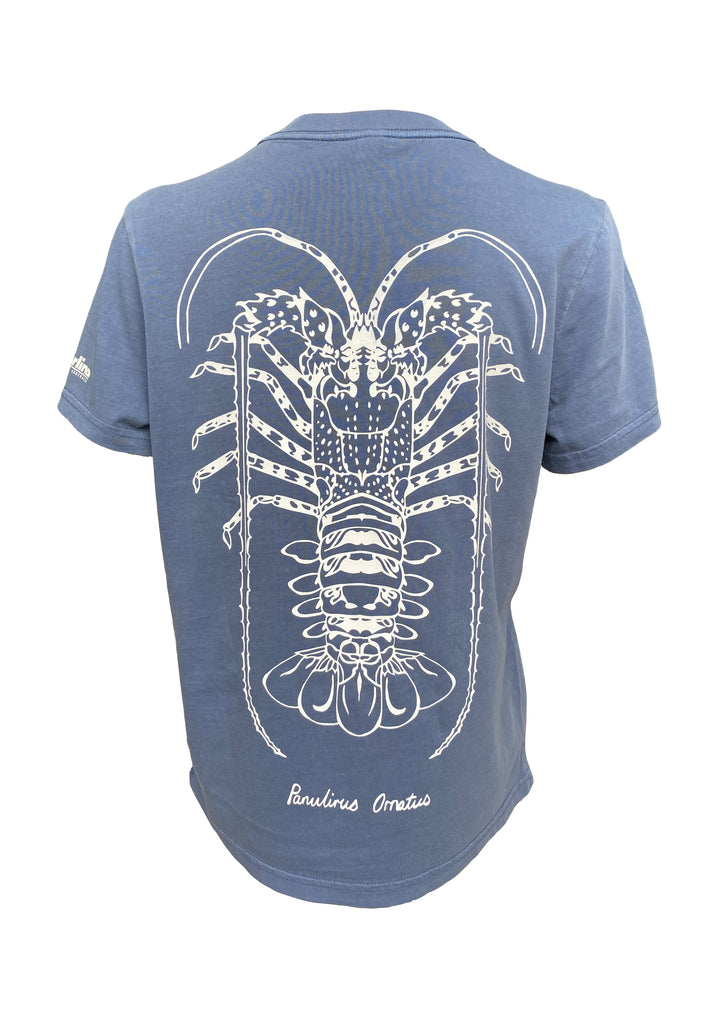 ladies crayfish t-shirt. comfty. screen printed. 