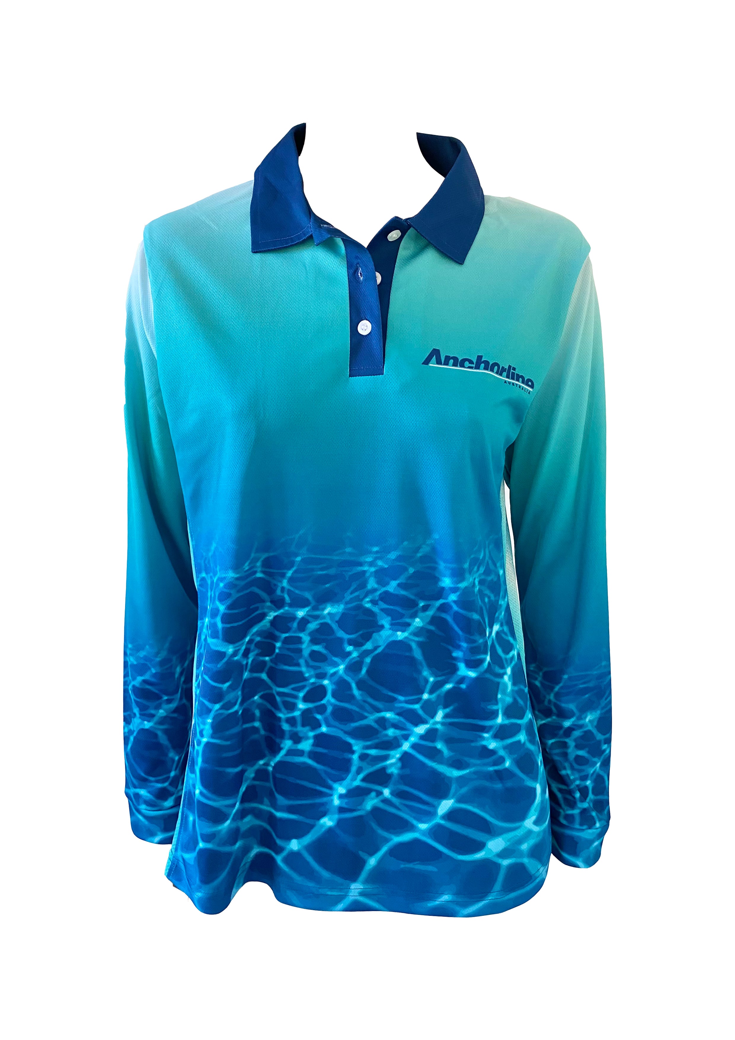 Womens Fishing Shirt Made In Australia Blue Ocean Anchorline Australia