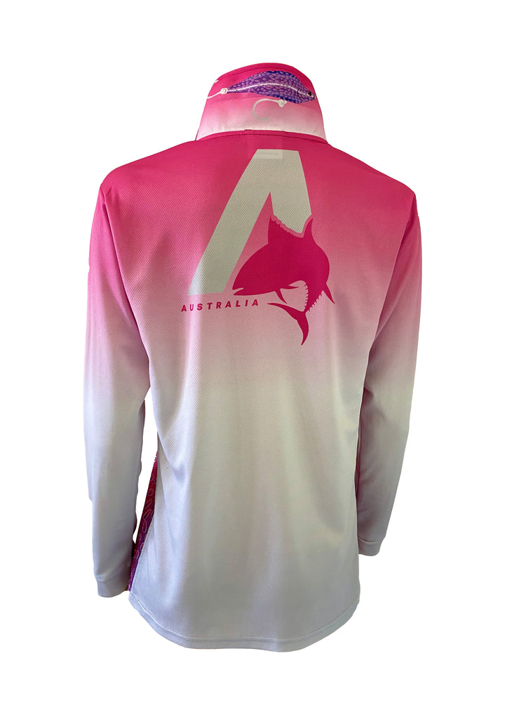 Pink Fishing Shirt, Ladies Sun Shirt